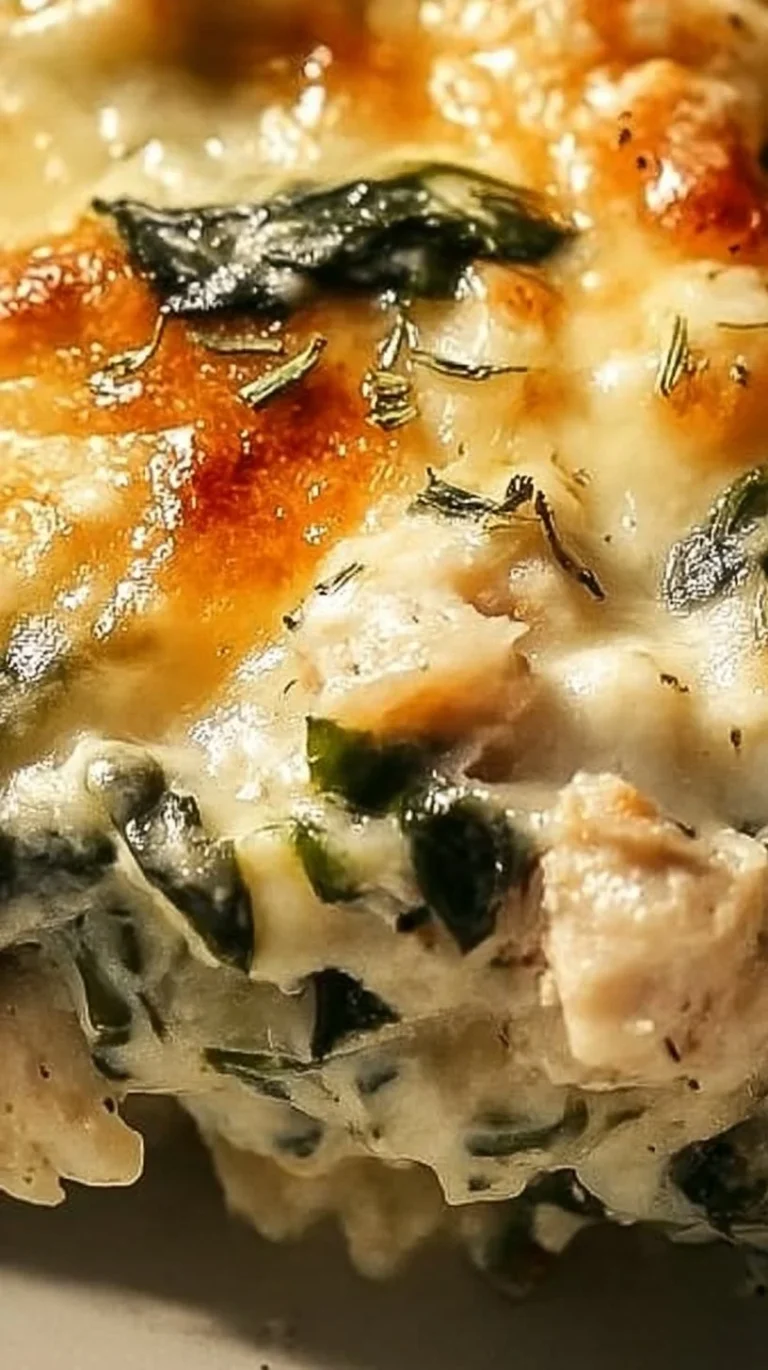 Creamy Chicken and Spinach Casserole