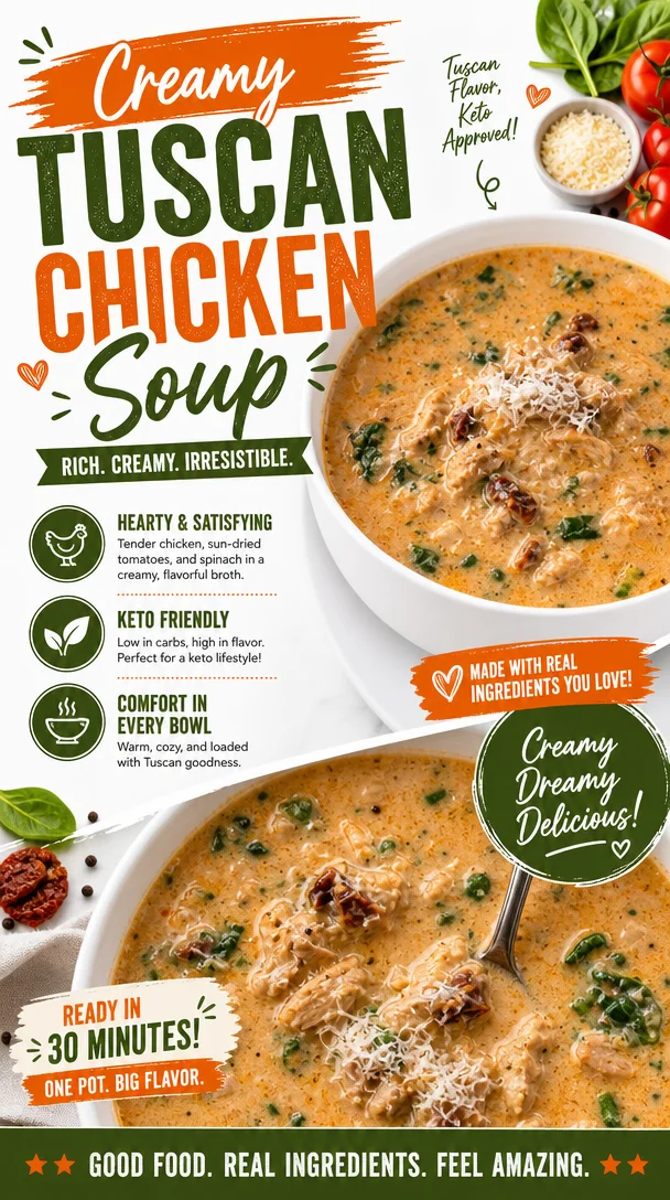Creamy Tuscan Chicken Soup