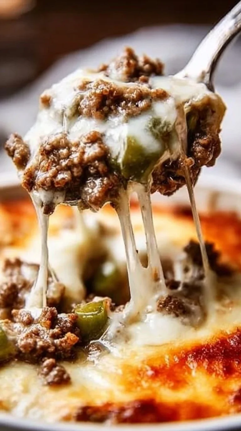Easy 5-Ingredient Philly Cheesesteak Casserole