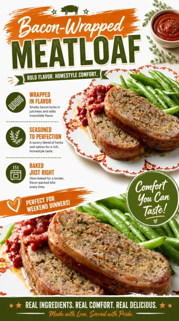 Bacon-Wrapped Meatloaf