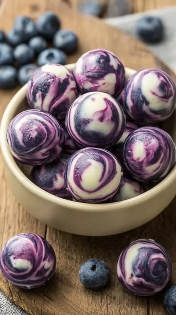Blueberry Greek Yogurt Bites