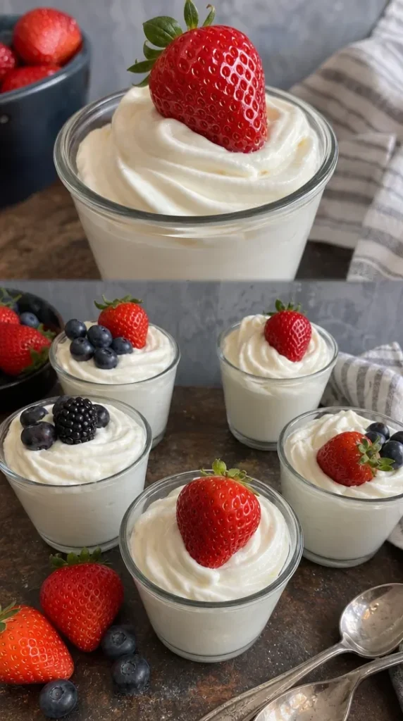 Delicious Easy Cheesecake Fluff dessert in a bowl