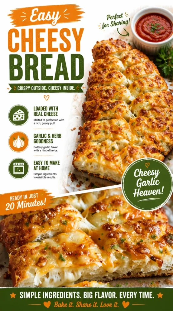 Easy Cheesy Bread with Keto Garlic Butter