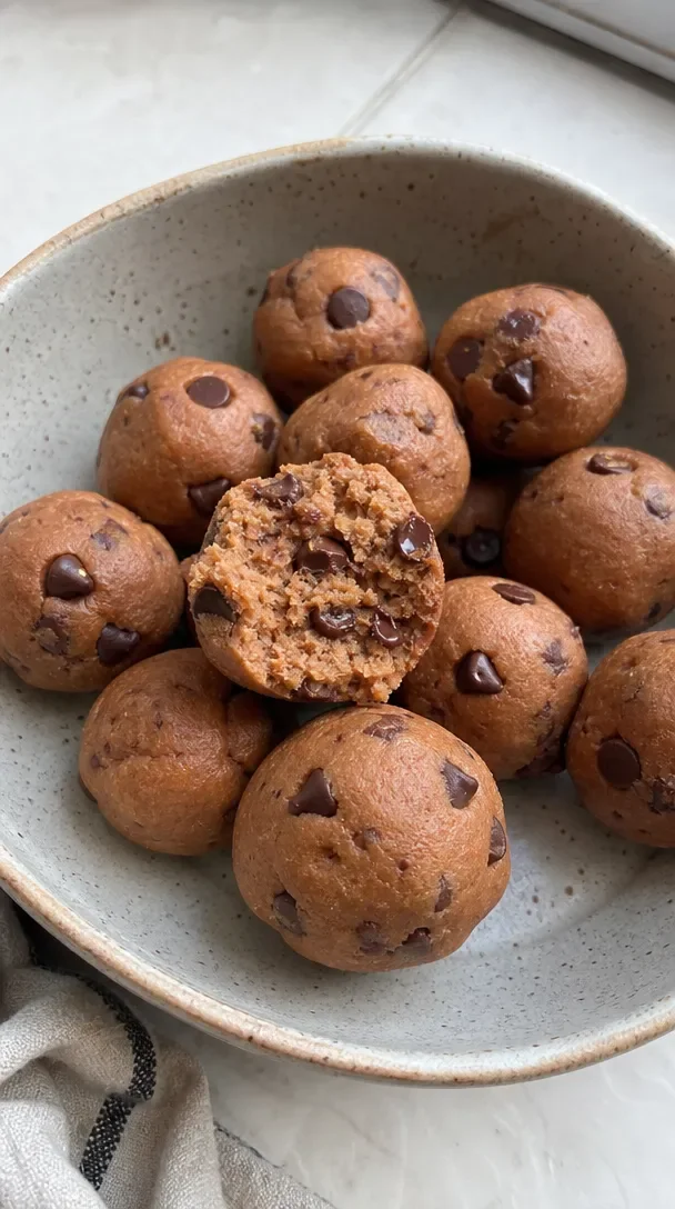 Easy Chickpea Cookie Dough Balls