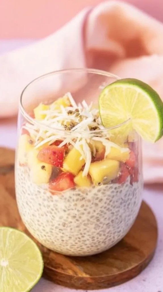 Easy Overnight Coconut Lime Chia Pudding