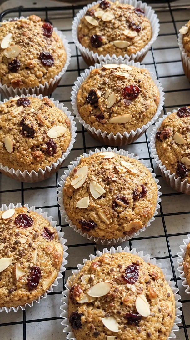 Easy Cranberry Almond Muffins