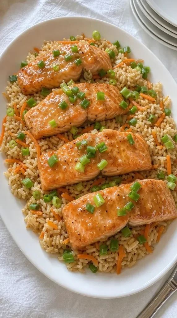 Ginger Salmon with Brown Rice