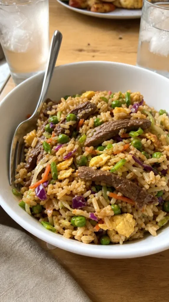 Ginger Steak Fried Rice