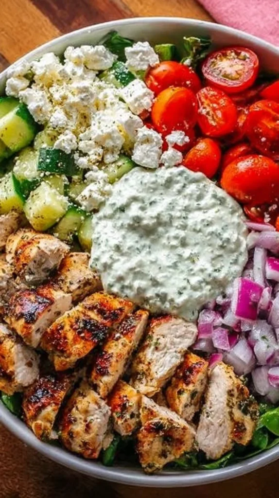 Easy Greek Chicken Bowls