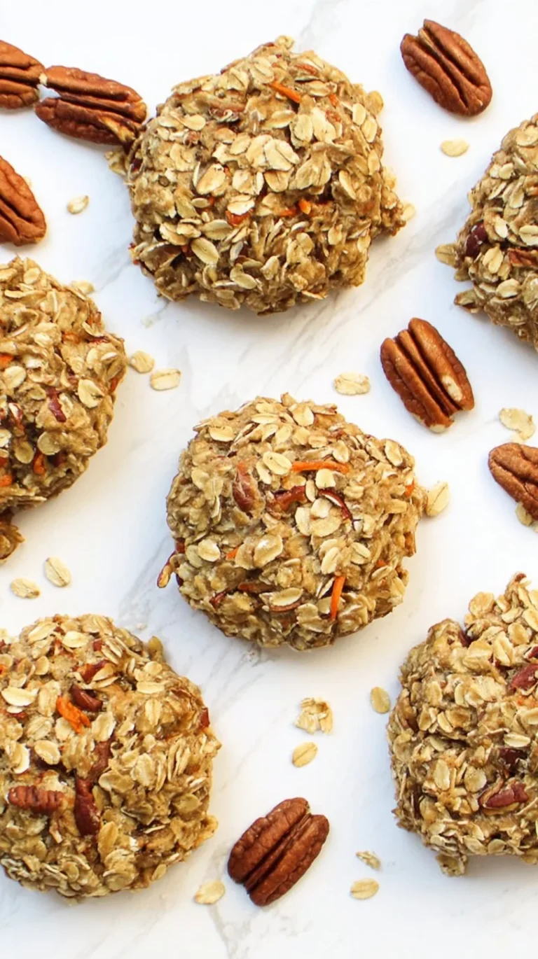 Easy Healthy Carrot Oatmeal Cookies