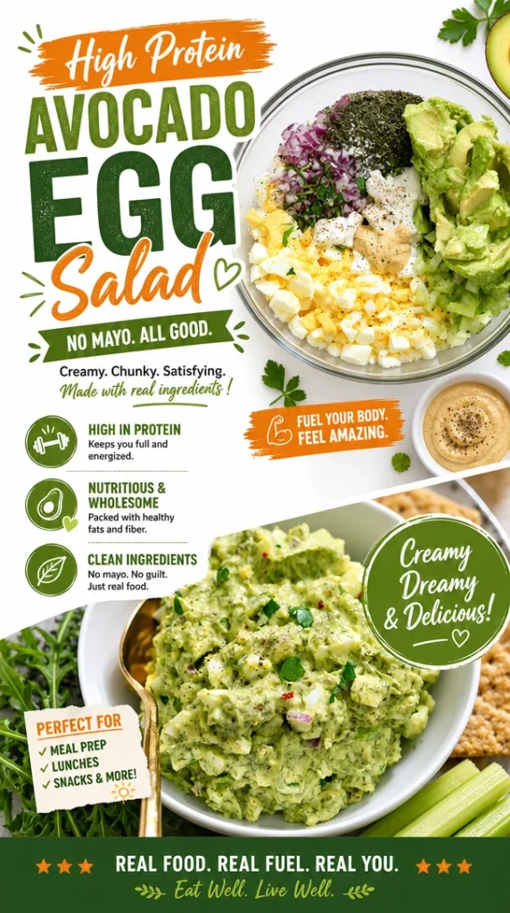Easy High-Protein Avocado Egg Salad