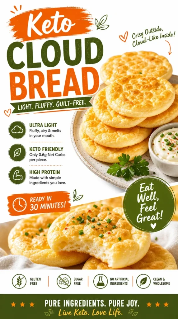 Easy Keto Cloud Bread