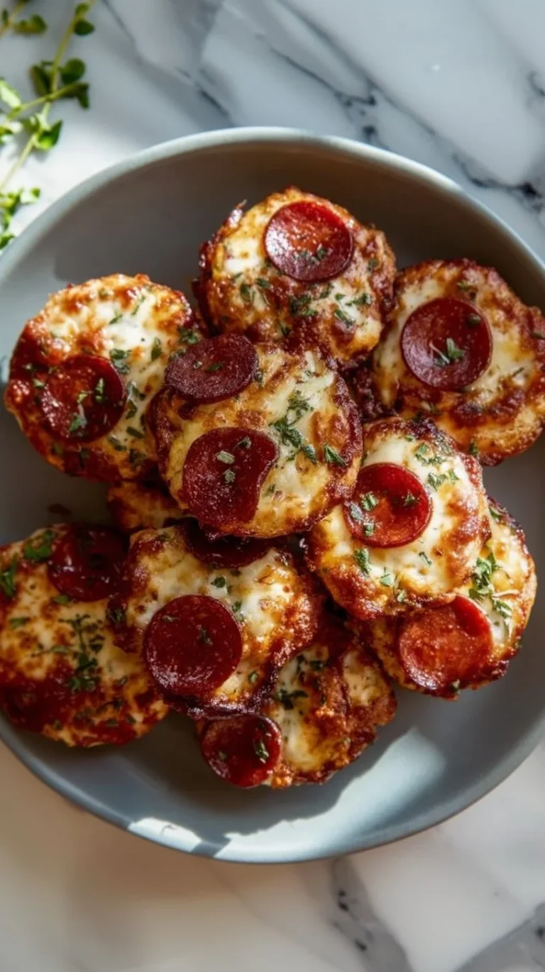 Easy Keto Pepperoni Pizza Bites