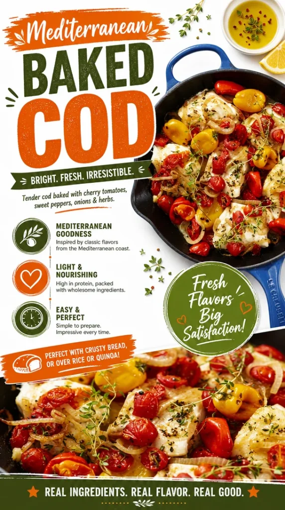 Mediterranean Baked Cod