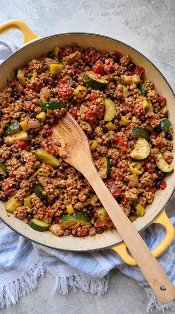 Mediterranean Turkey Skillet