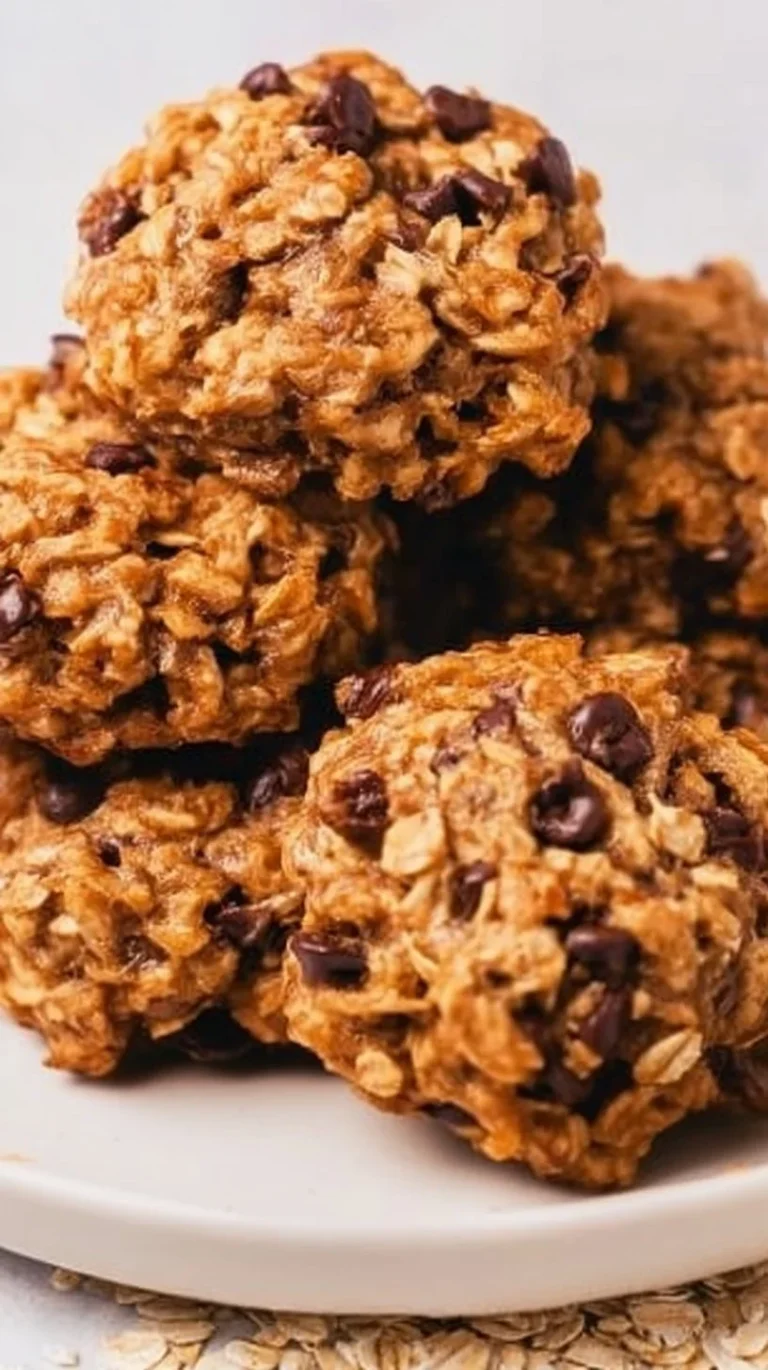 Easy Peanut Butter Oatmeal Cookies