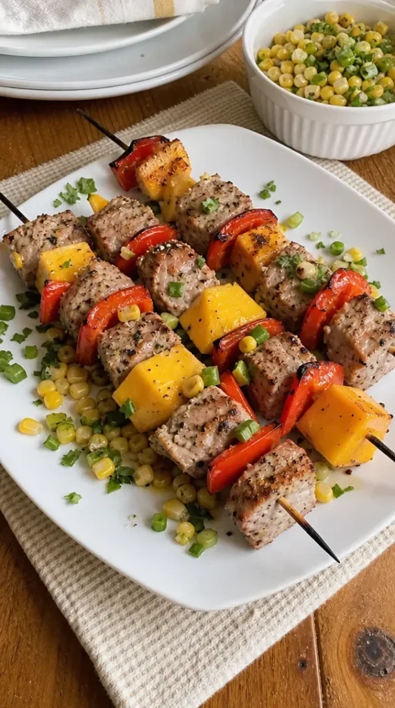 Peppered Tuna Kabobs