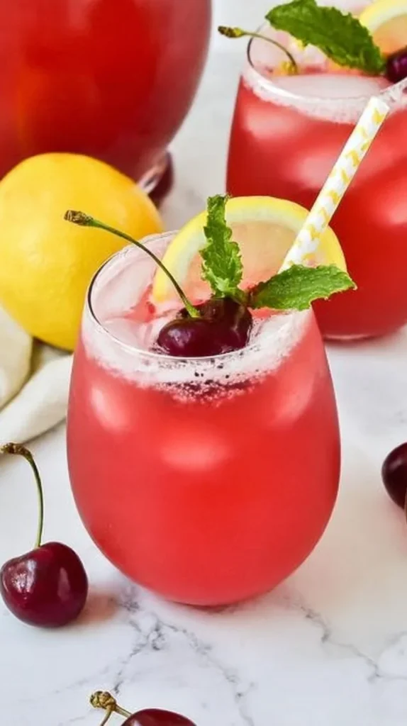 Homemade Cherry Lemonade