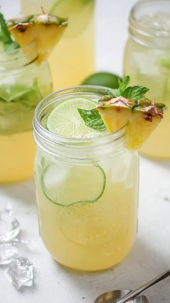 Iced Pineapple Mint Green Tea