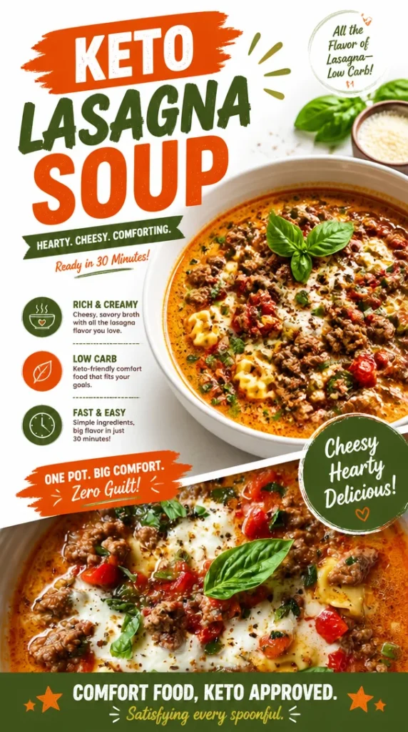 Low Carb Lasagna Soup