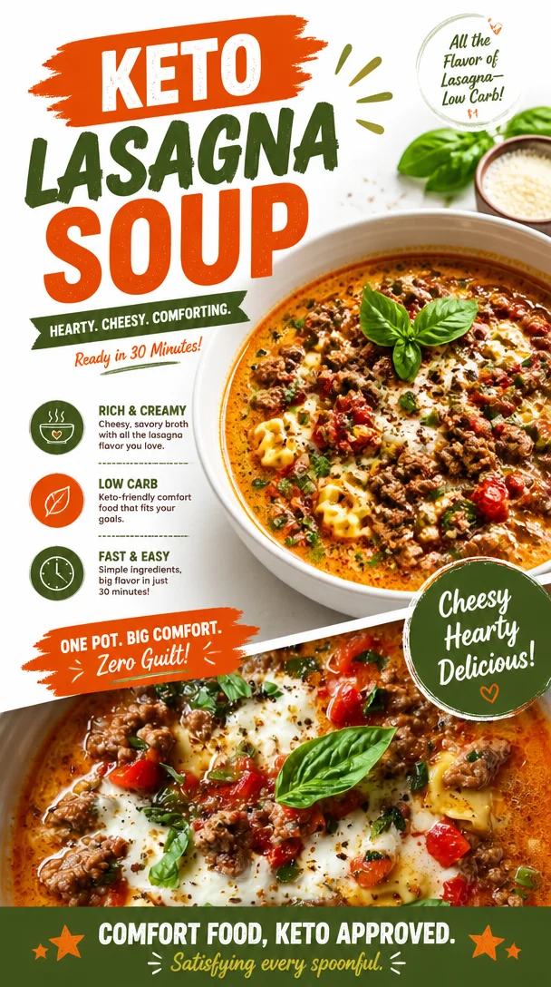 Low Carb Lasagna Soup