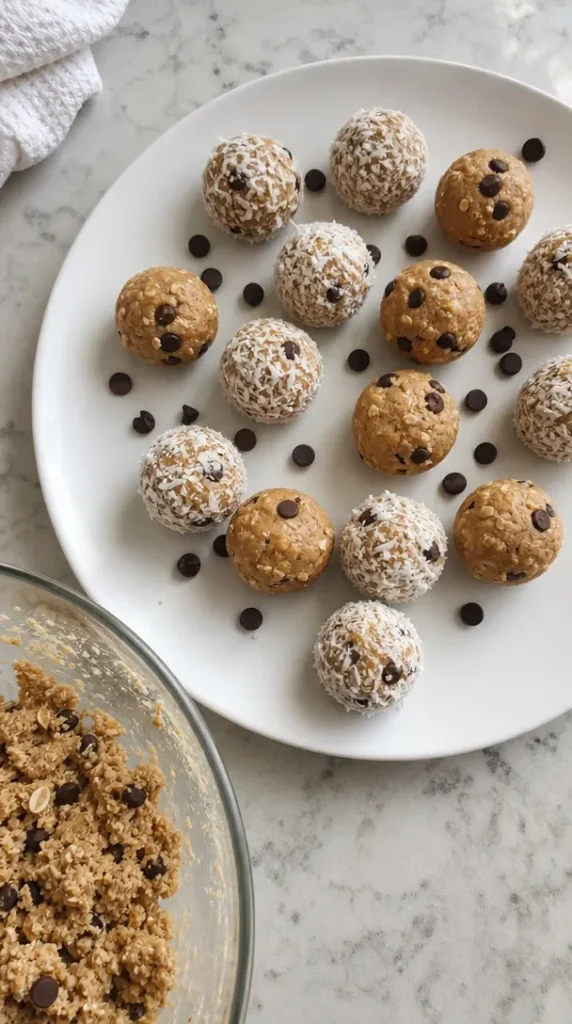 No-Bake High Protein Cookie Dough Balls