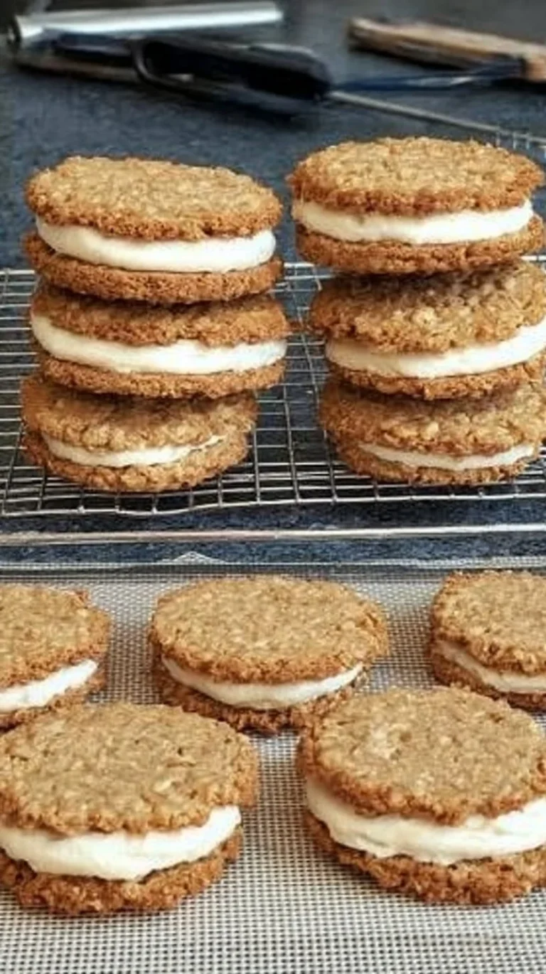 No-Bake Keto Oatmeal Creme Pie