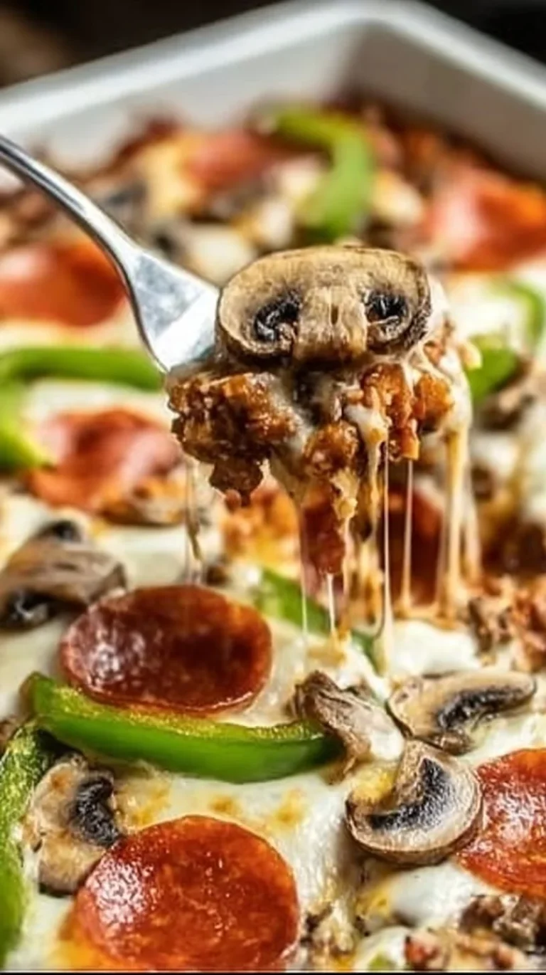 No-Bake Pizza Casserole At Home