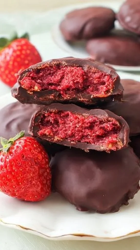 No-bake strawberry chia chocolate bites recipe