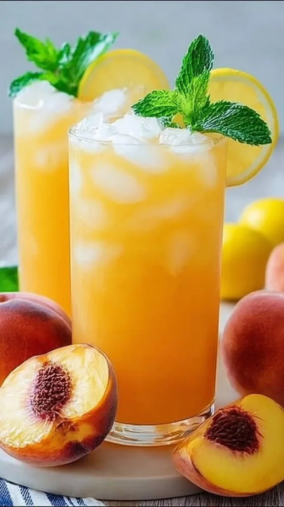 Refreshing Peach Lemonade