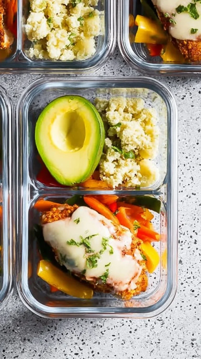 Santa Fe Chicken Low Carb Meal Prep Bowls