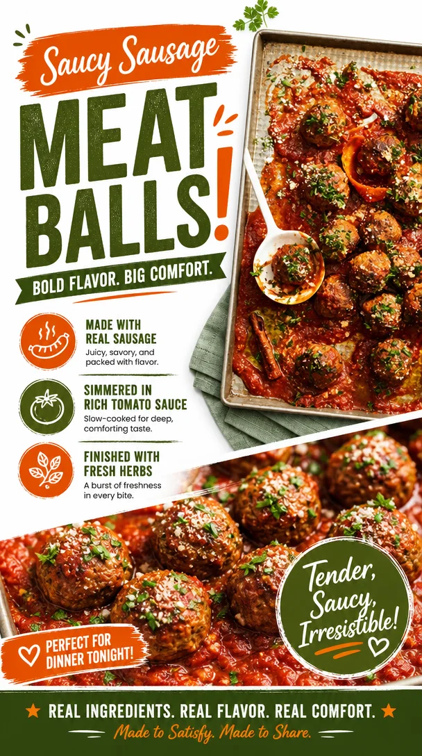 Saucy Sausage Meatballs