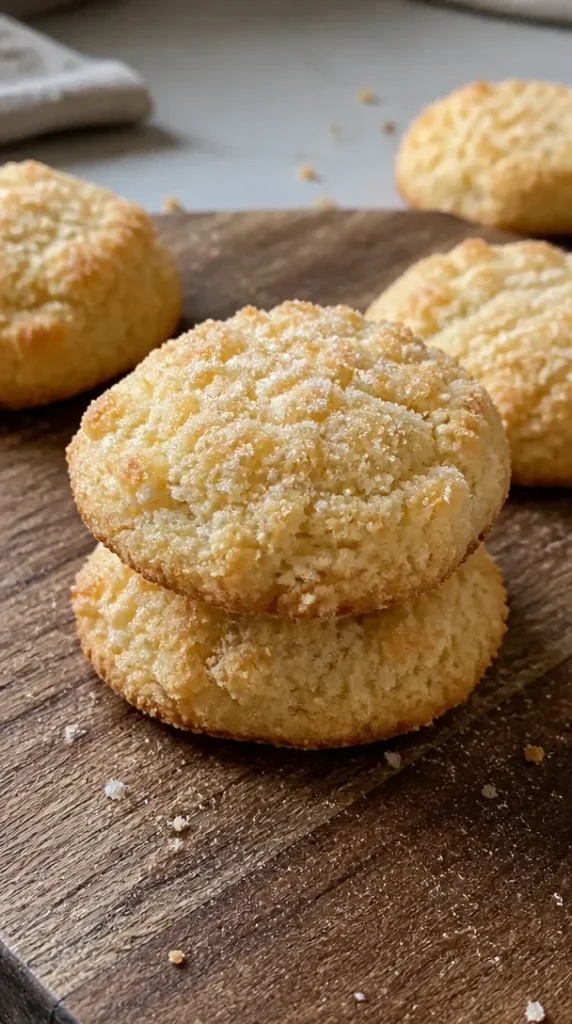 Delicious keto cream cheese cookies on a plate.