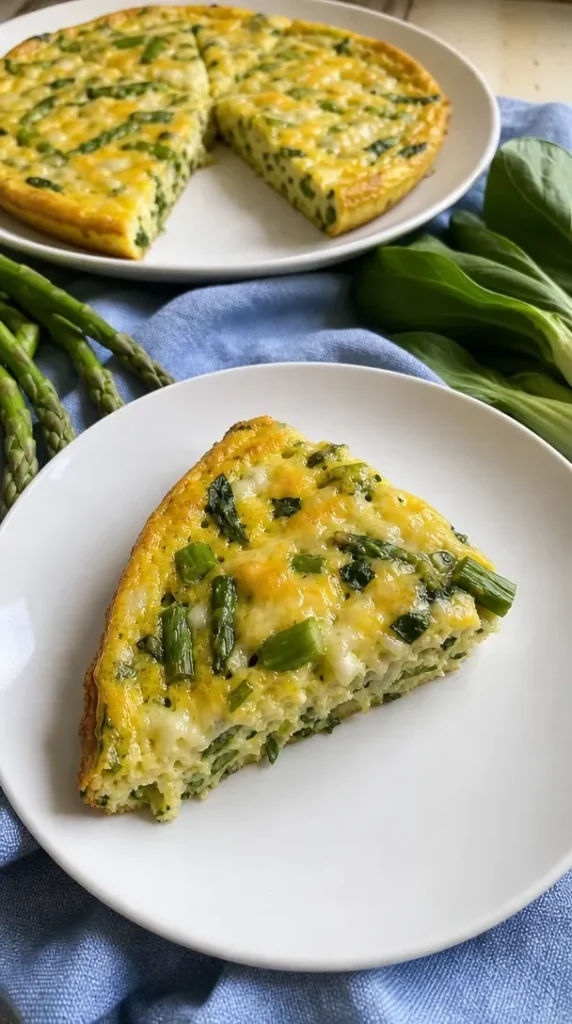 Asparagus and Bok Choy Frittata