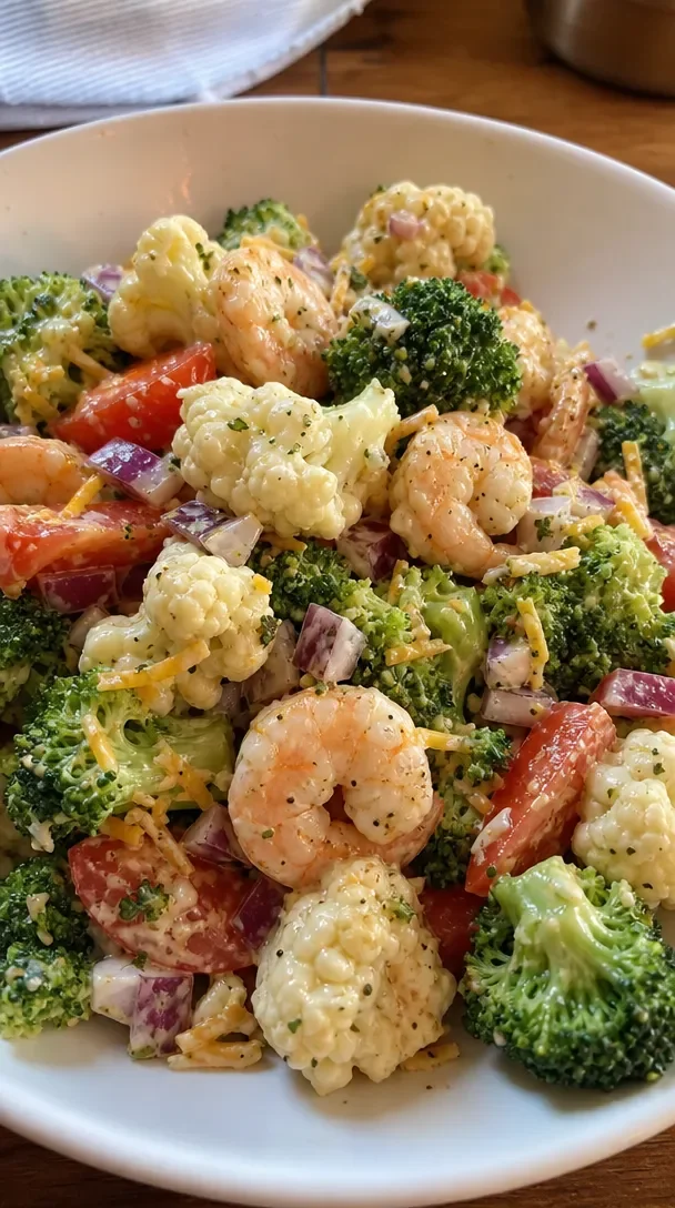 Easy Broccoli and Cauliflower Salad