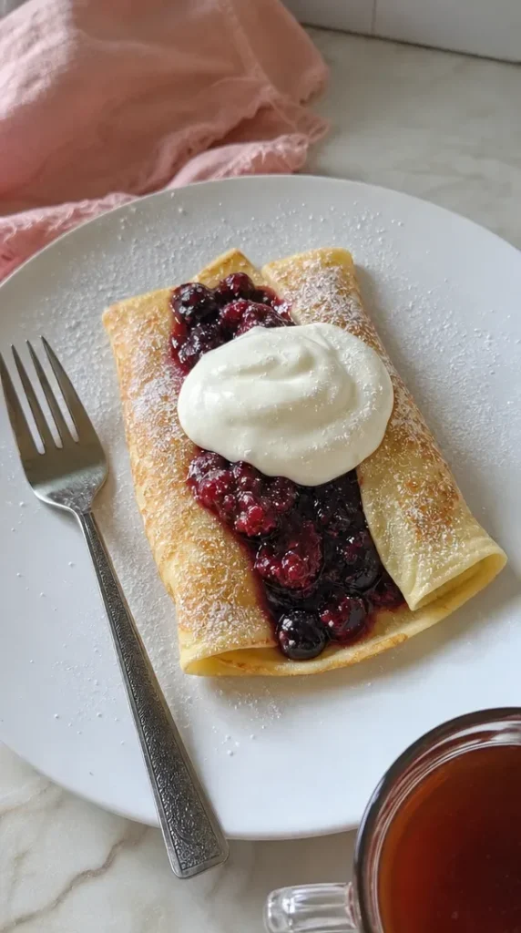 Chia Berry Crepes