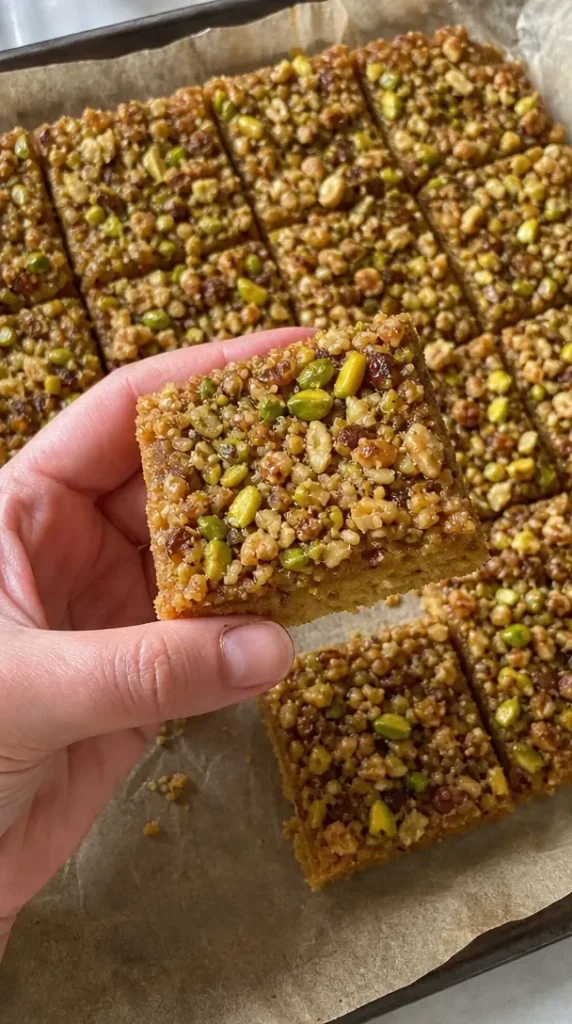 Easy Keto Baklava Cookie Bars