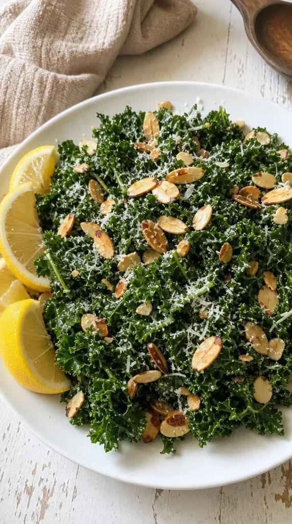 Easy Lemon Garlic Kale Salad