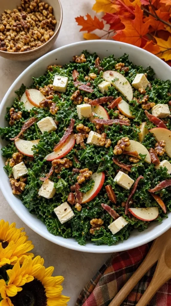 Delicious easy beef prosciutto brie harvest salad with fresh ingredients