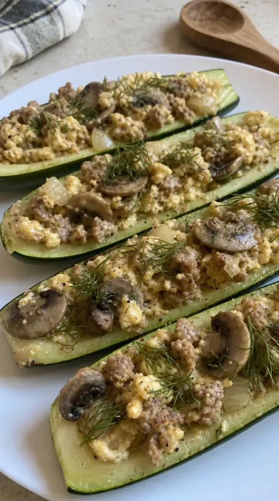 Easy Zucchini Egg Boats