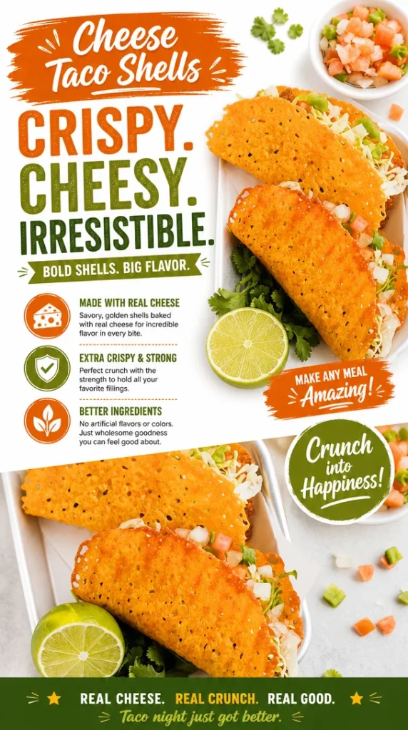 Easy Cheese Taco Shells Recipe