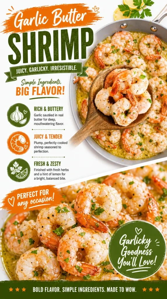 Easy Garlic Butter Shrimp Recipe