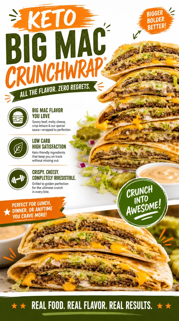 Easy Keto Big Mac Crunchwrap