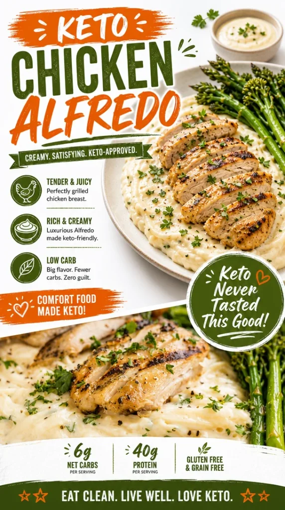 Easy Keto Chicken Alfredo Recipe