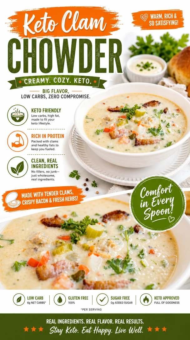 Easy Keto Clam Chowder