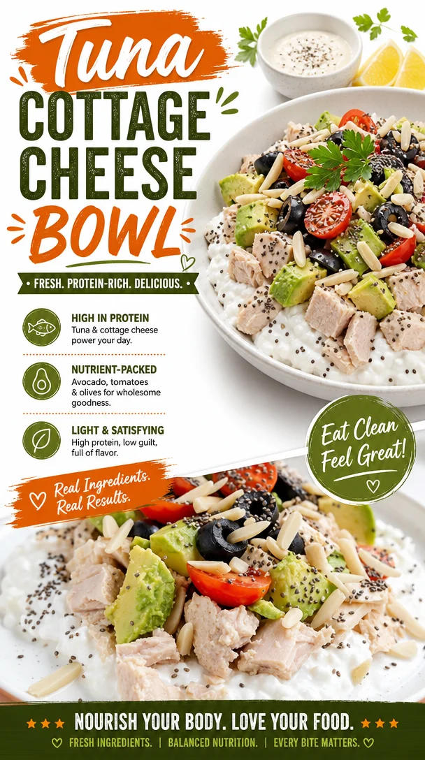 Easy Tuna Cottage Cheese Bowl