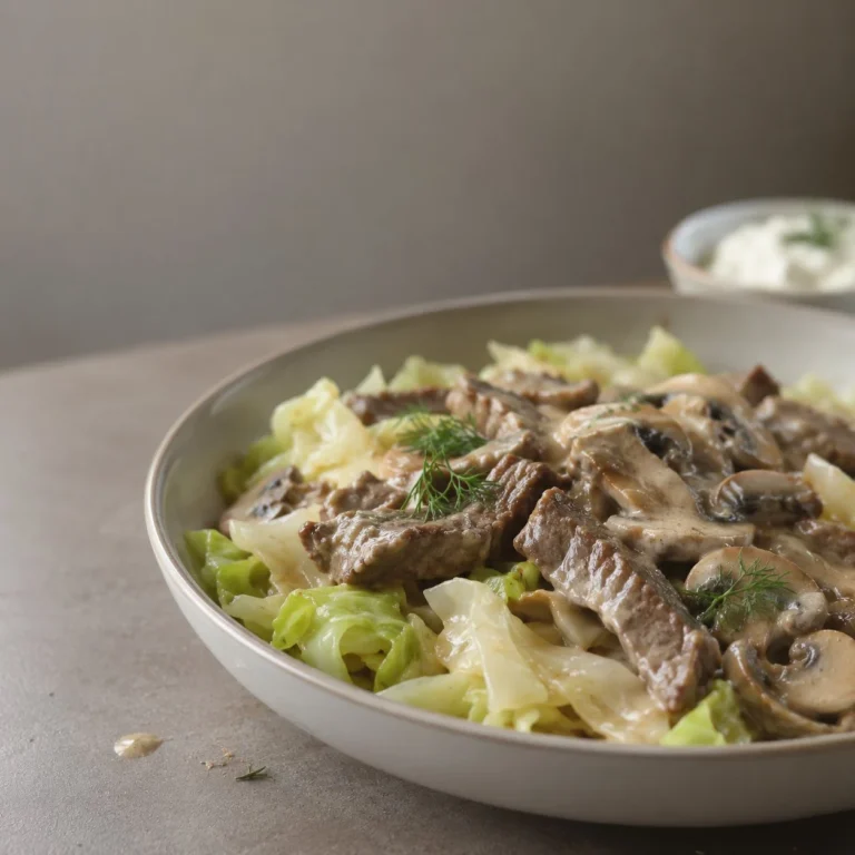 Keto Slow Cooker Beef Stroganoff