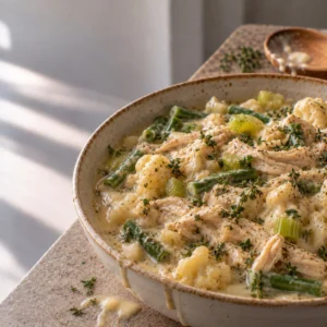 Keto Slow Cooker Chicken Pot Pie