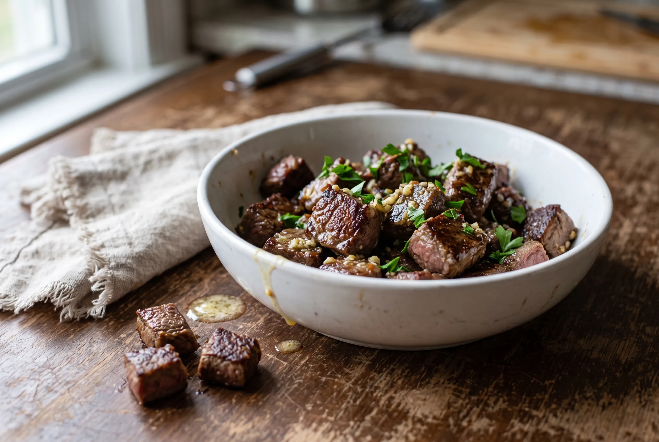 Easy Air Fryer Steak Bites