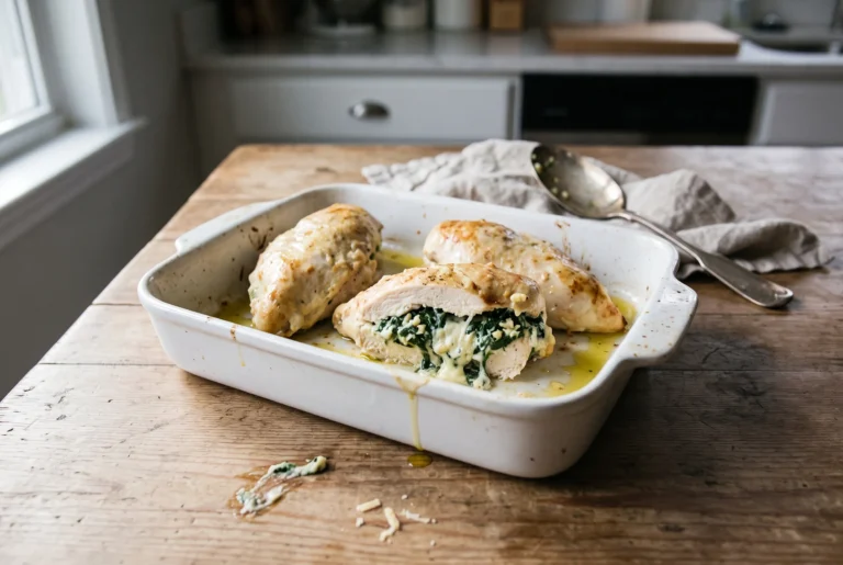 Easy Spinach Stuffed Chicken Breasts